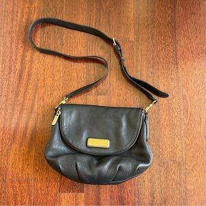 Marc by Marc Jacobs Natasha Crossbody Purse Black Pebbled Leather